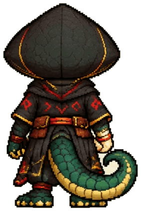 Orochi, back view