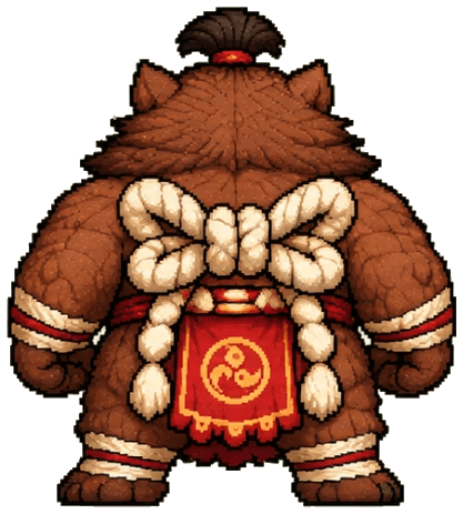 Goro, back view